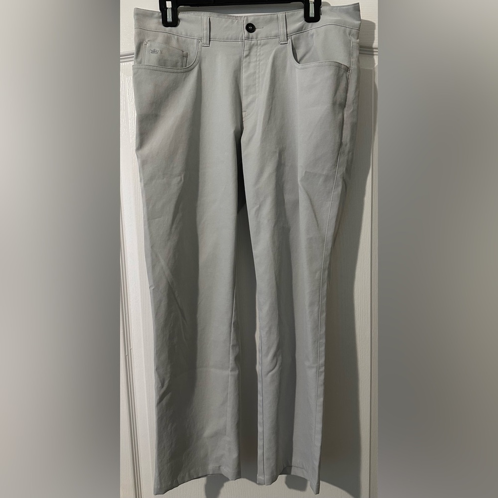 Peter Millar Crown Sport Size-32 EB66 Chino Pants Cream Beige Fits like 32-29/30